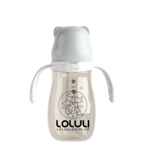 Bình sữa Loluli nhựa tritan 300ml - xám