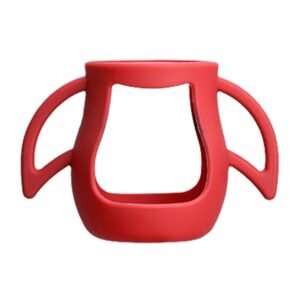 Quai silicon bọc bình sữa Loluli thủy tinh-đỏ 160ml
