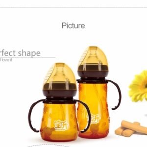 [Quà cho khách tích điểm FB] Bình sữa BB Silicon vàng 240ml - bình