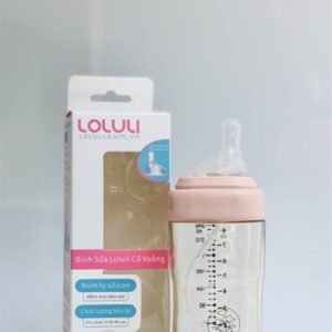 Combo 2 Bình sữa vuông Loluli PPSU hồng 240ml