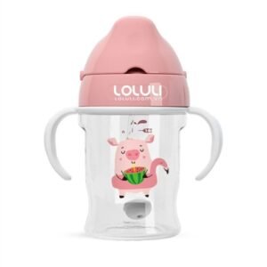 Combo 2 Bình tập uống Loluli heo hồng 280ml