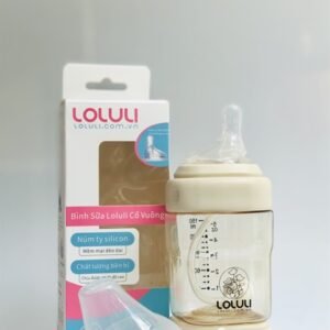 Combo 2 Bình sữa vuông Loluli PPSU beige 150ml