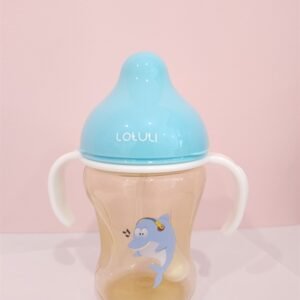 Combo 2 Bình sữa cổ rộng Loluli PP cá voi xanh 210ml